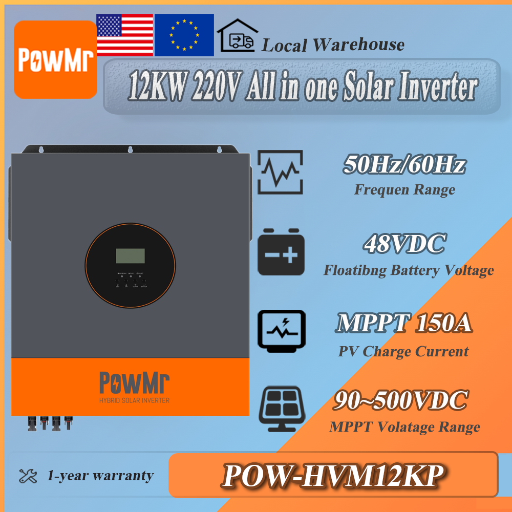 PowMr 48V 12kW 220V Parallel I – обзор и цена Drone Solar Charger