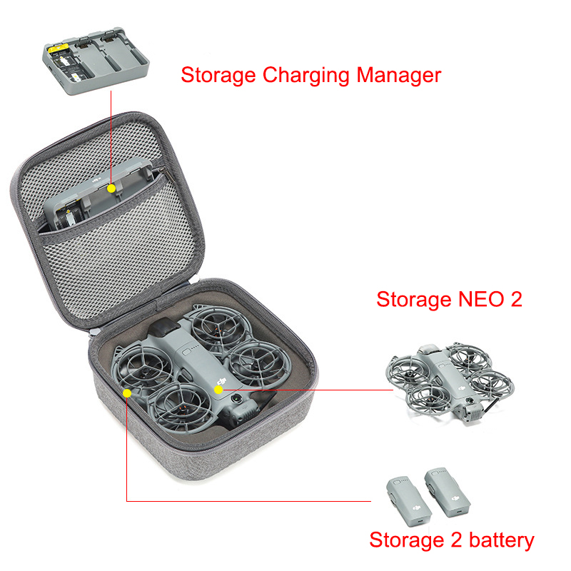 Box for DJI Neo 2 RC N3 Drone  – обзор и цена Drone Hard Shell Case