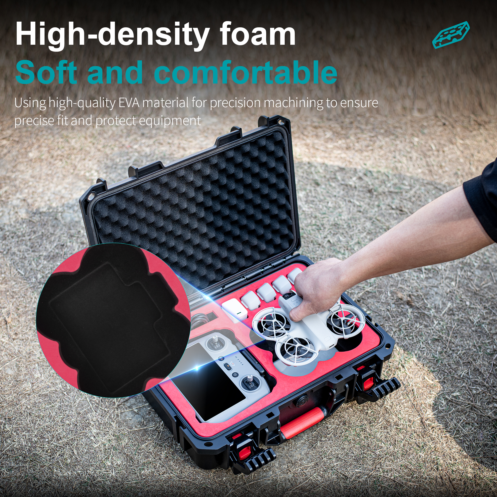 Portable Hard Waterproof Case  – обзор и цена Drone Charging Hub
