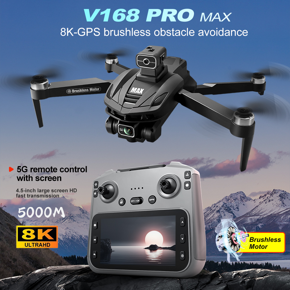 V168 PRO Max GPS Drone 8K Prof – обзор и цена Drone Power Bank