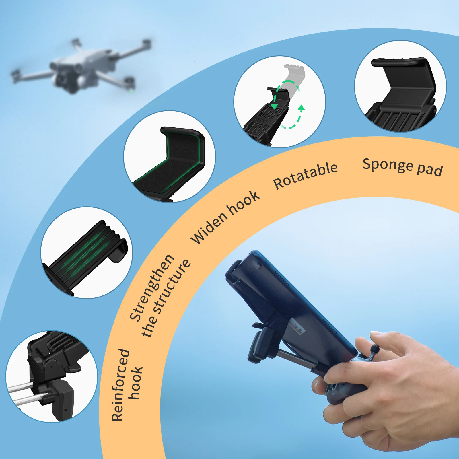 Tablet Extended Bracket Mount  – обзор и цена Drone Tablet Mount
